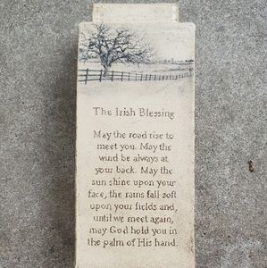 Handmade Vintage Pottery - the Irish Blessing